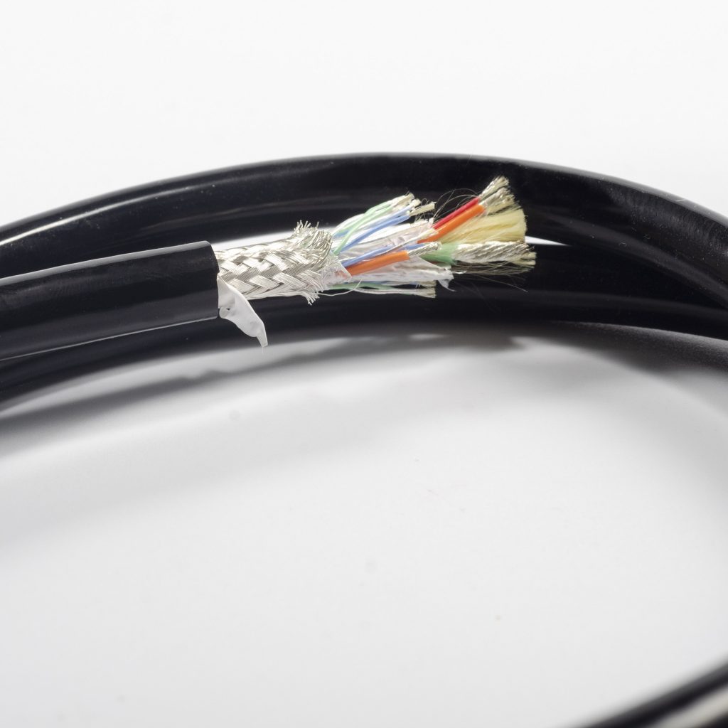 32 core high temp silicone wire with 12 pair twisted silver plated copper stranded