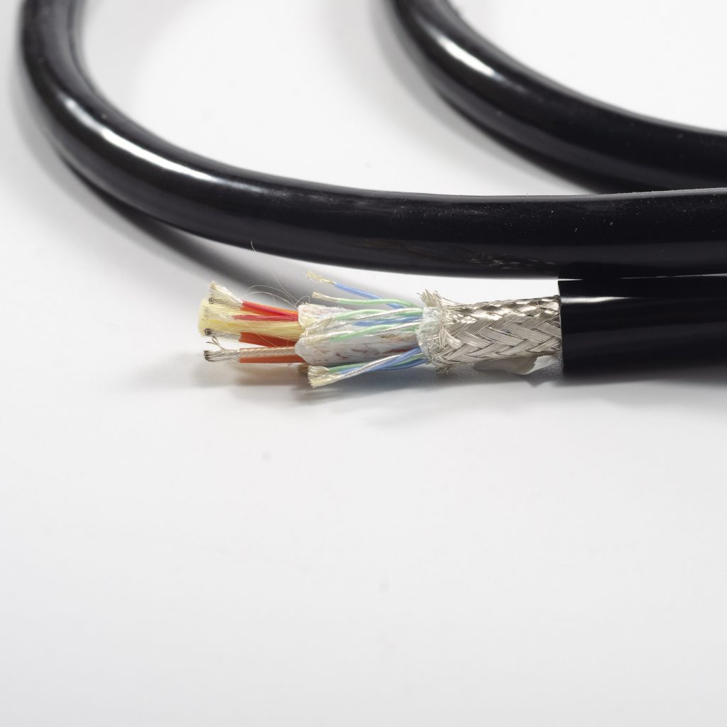 High-density 32 core shielded silicone flexible cable