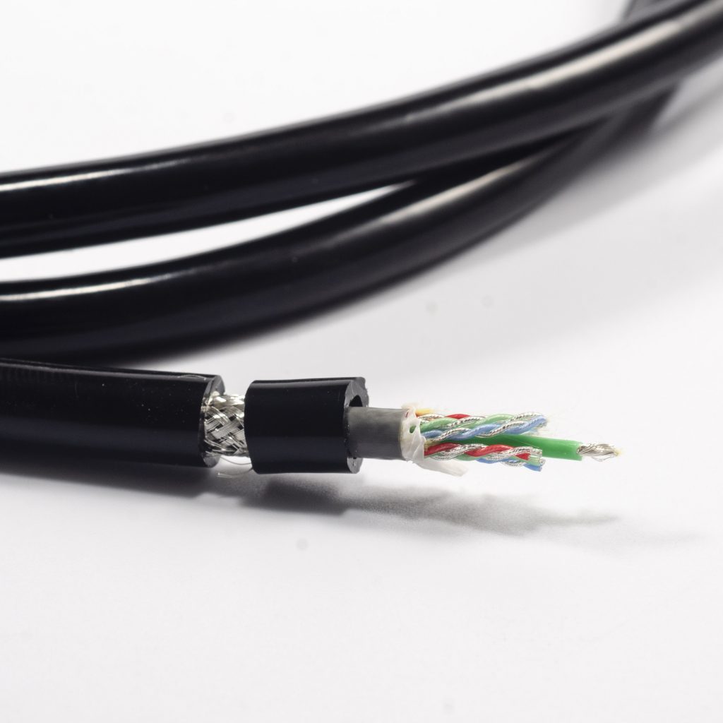 19 core custom silicone coated wire with 9 twisted pair 32AWG and 1 wire 22AWG configuration