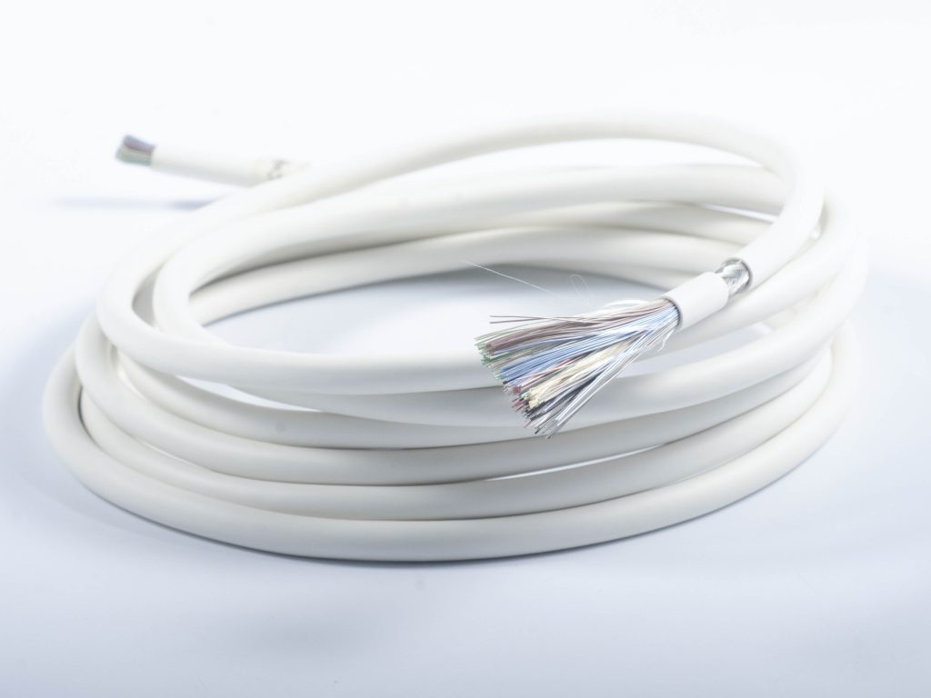 138 coaxial 42awg and 8 wire 30AWG for ultrasonic transducer cables with Nylon Filler