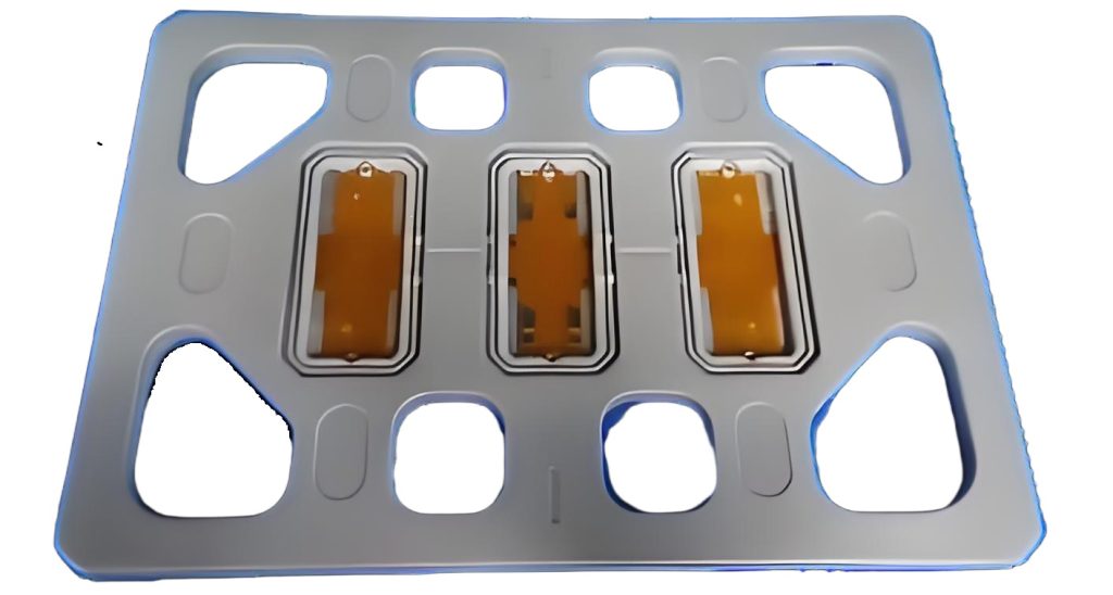 RF coil foam cover with 3 PCB setup and 8-slot