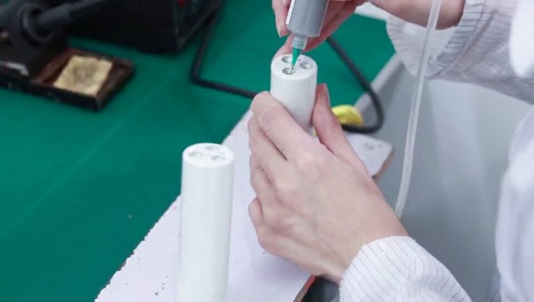X-ray cable plug sodering