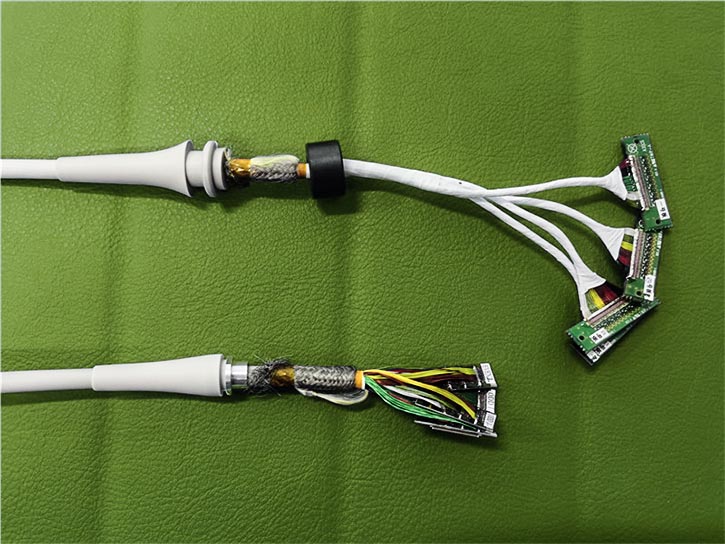 plt 805at Ultrasound cable assembly with PCB