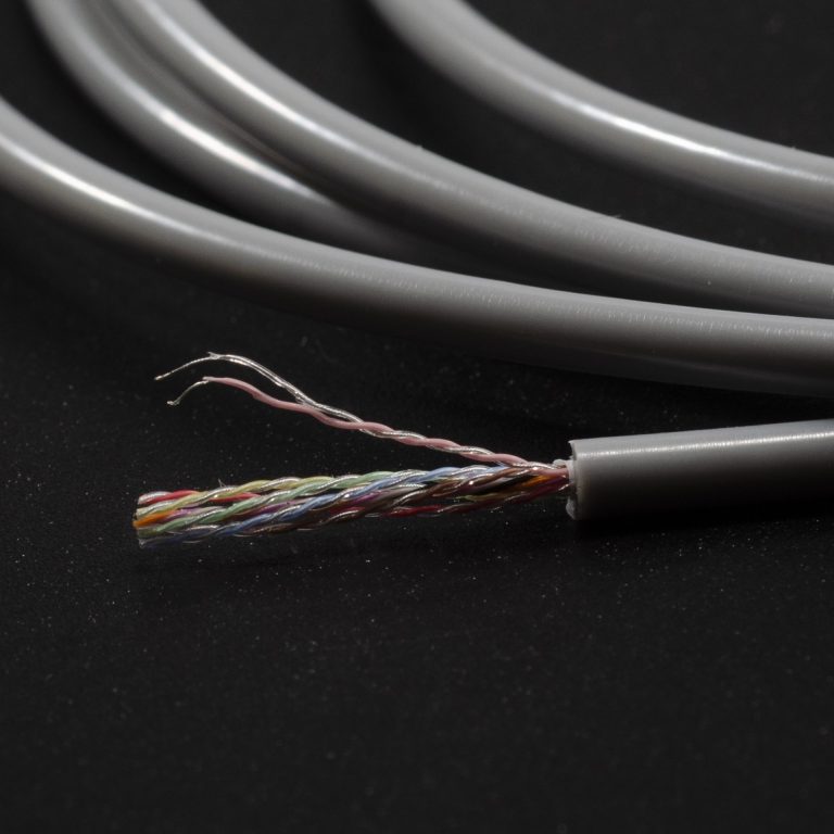 8 pairs 16 conductor 40 awg silicone cable Black