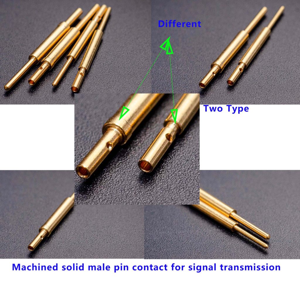 two types RF Male pin contact for option