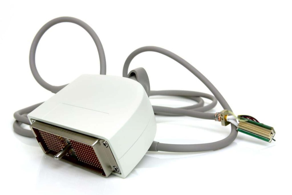 High-density 256-core ultrasound probe cable assembly for medical imaging