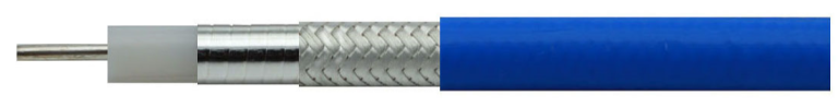 Exploded view diagram of PS160L-110G-F 110GHz phase stable RF coaxial cable